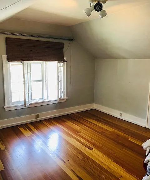 upstairs bedroom new neutral color Has been painted and new fixtures. Tons of storage