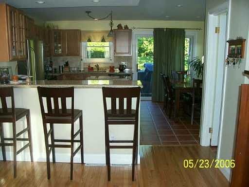 Breakfast Bar opens to the kitchen