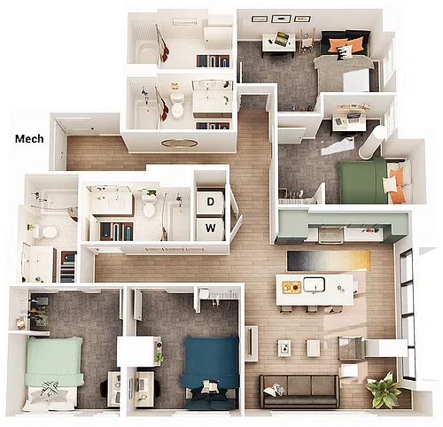 Floor plan D13