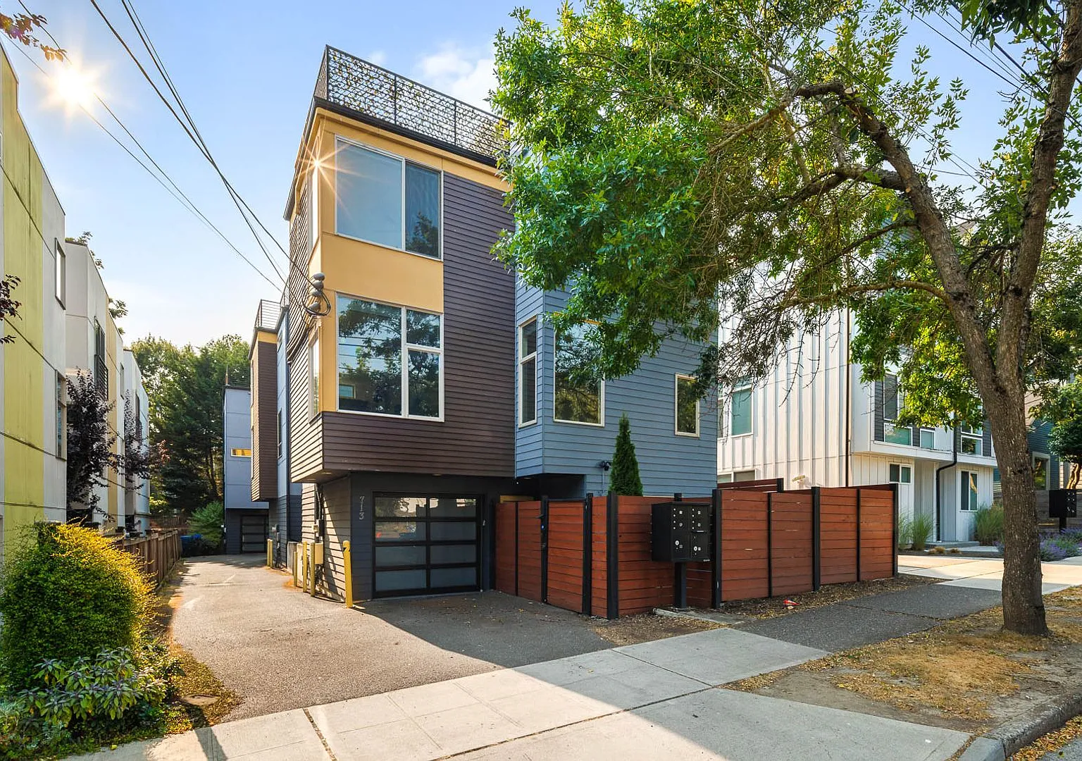 Modern Seattle Townhome with Garage, Fenced Yard & Primary Suite — Photo 1
