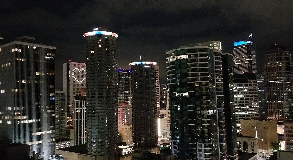 Night view from all 3 balconies