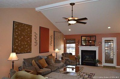 Great room with gas fireplace