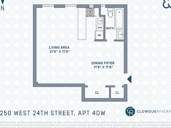 2nd image of 250 W 24th St APT 4DW