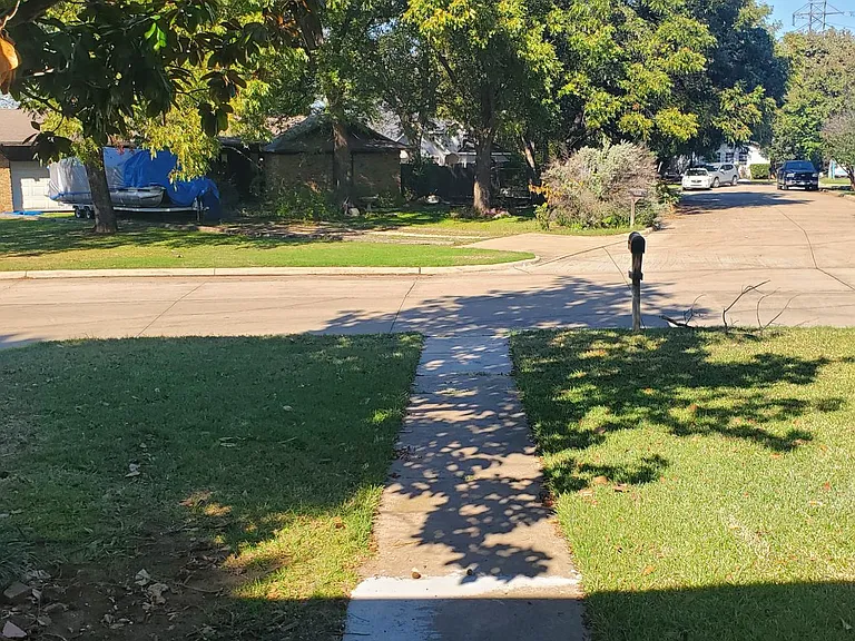 front yard from front porch