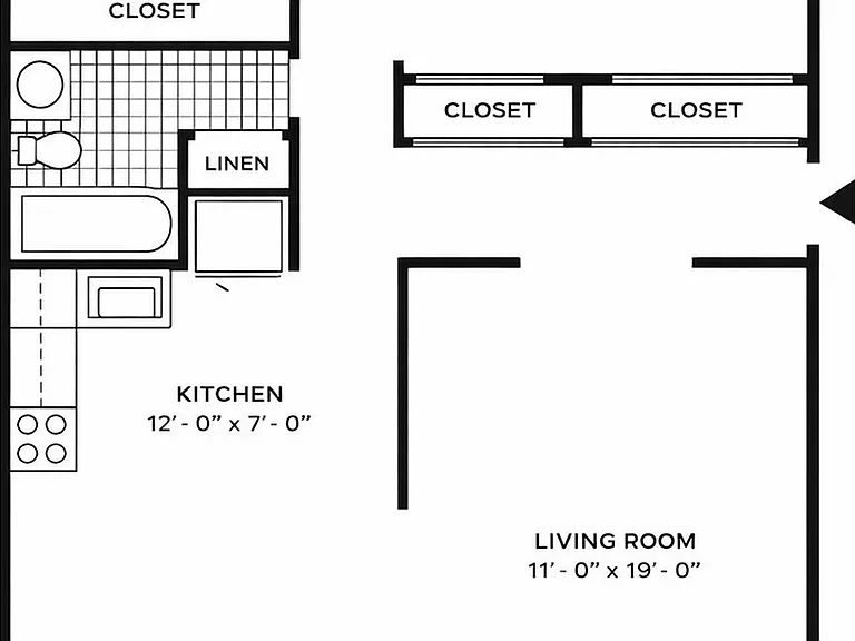 Two-bedroom apartment floor plan Two-bedroom apartment floor plan