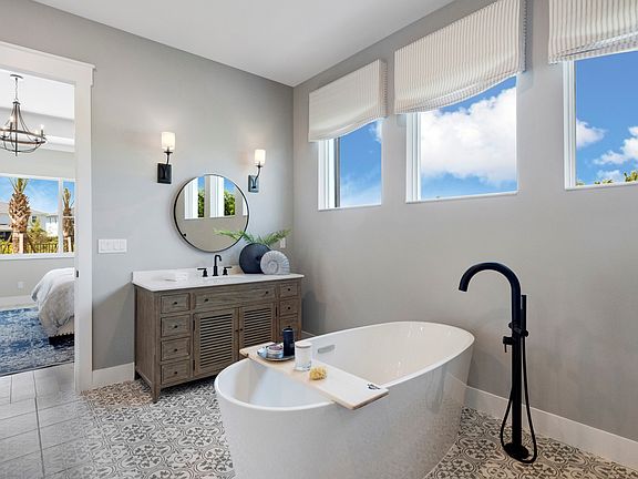 Freestanding tub in owner s bath