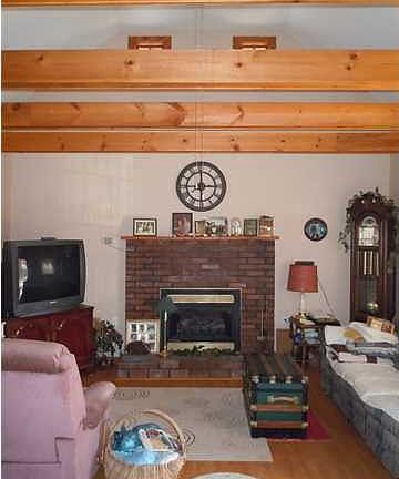 wood exposed beams