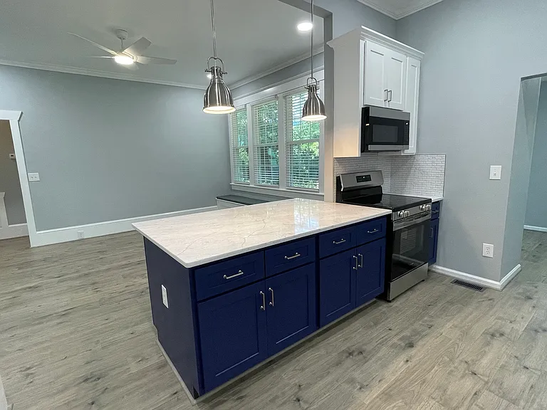 Kitchen Island towards Dining Room