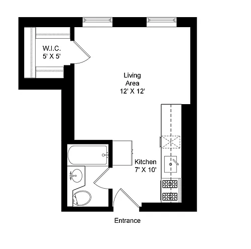 Floor plan Studio D