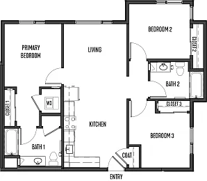 Floor plan 3 bedroom