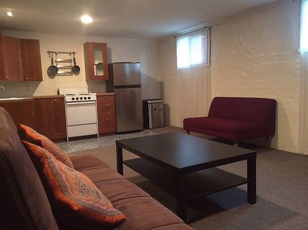 living room and kitchen