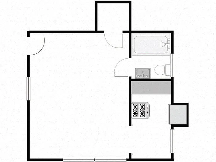 Floor plan Studio: Type F