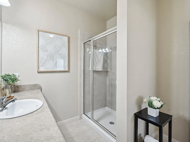 Oversized Clear Glass Shower Enclosure