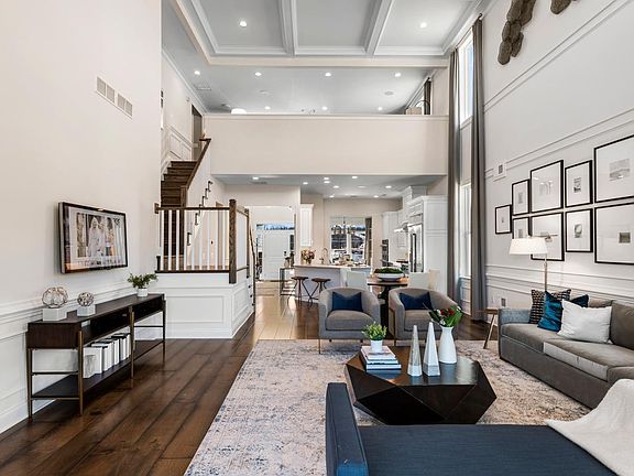 Sunny floor plan designs with volume ceilings