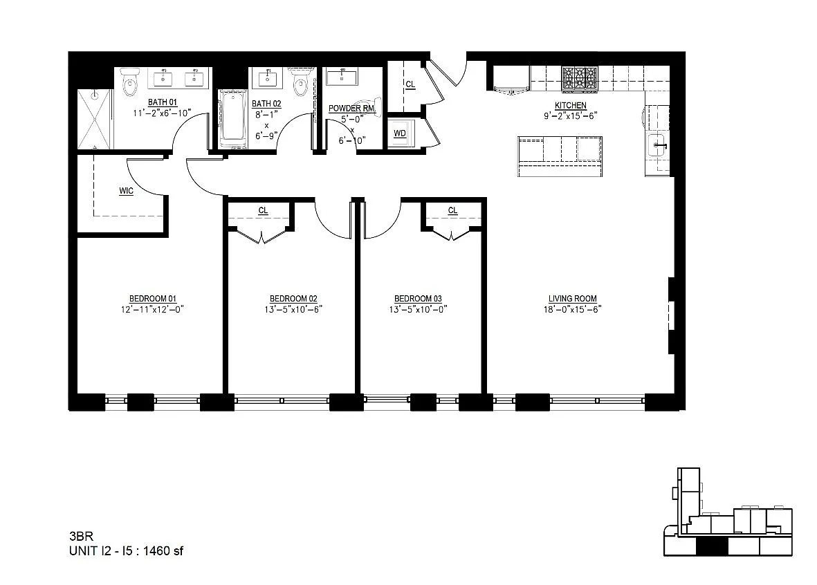 Floor plan 2I - 5I
