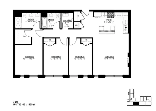 Floor plan 2I - 5I