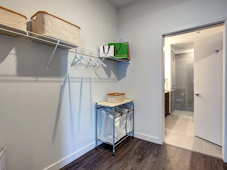 Ample closet space