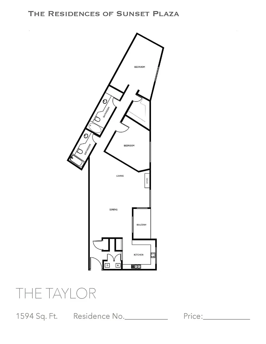 Floor plan The Taylor