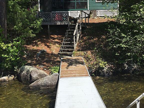 Looking up from the dock