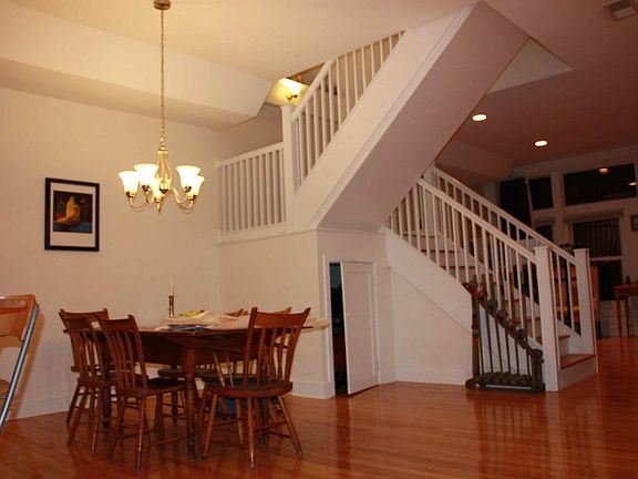 Dining area and stairs to second floor