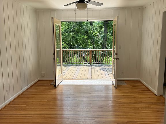 Dining room with french doors to deck