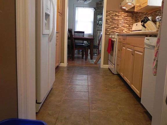 kitchen view from laundry area