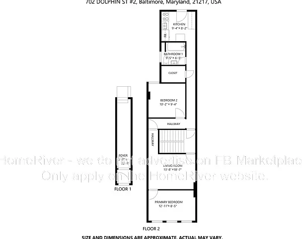 2 bed, 1.0 bath, 739 sqft, $1,250 — Photo 2