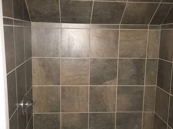 Tiled shower