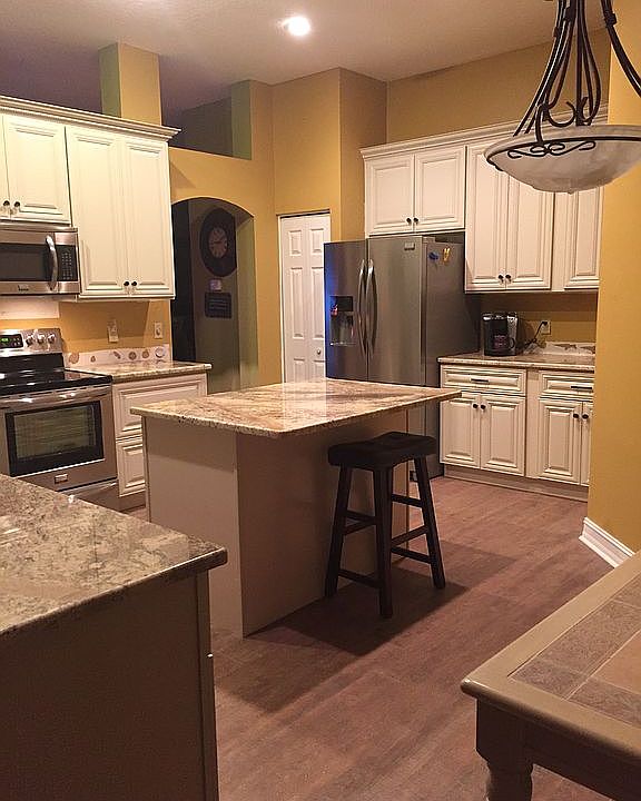 Kitchen view - island
