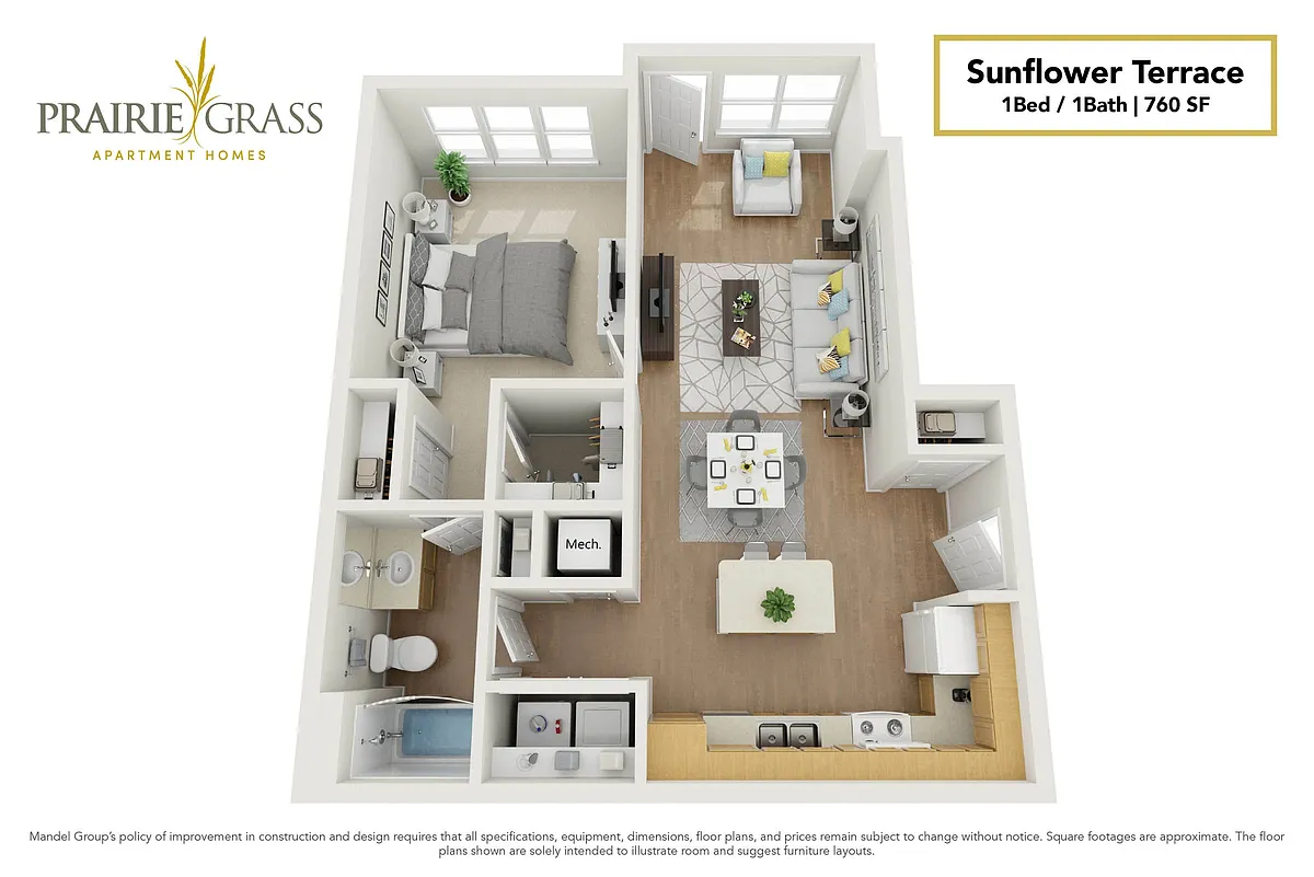 Floor plan Sunflower Terrace