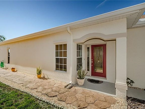 Front door and side of home