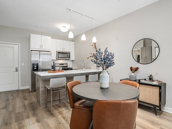 Phase II (1100 Broadway) Model Kitchen and Dining Room