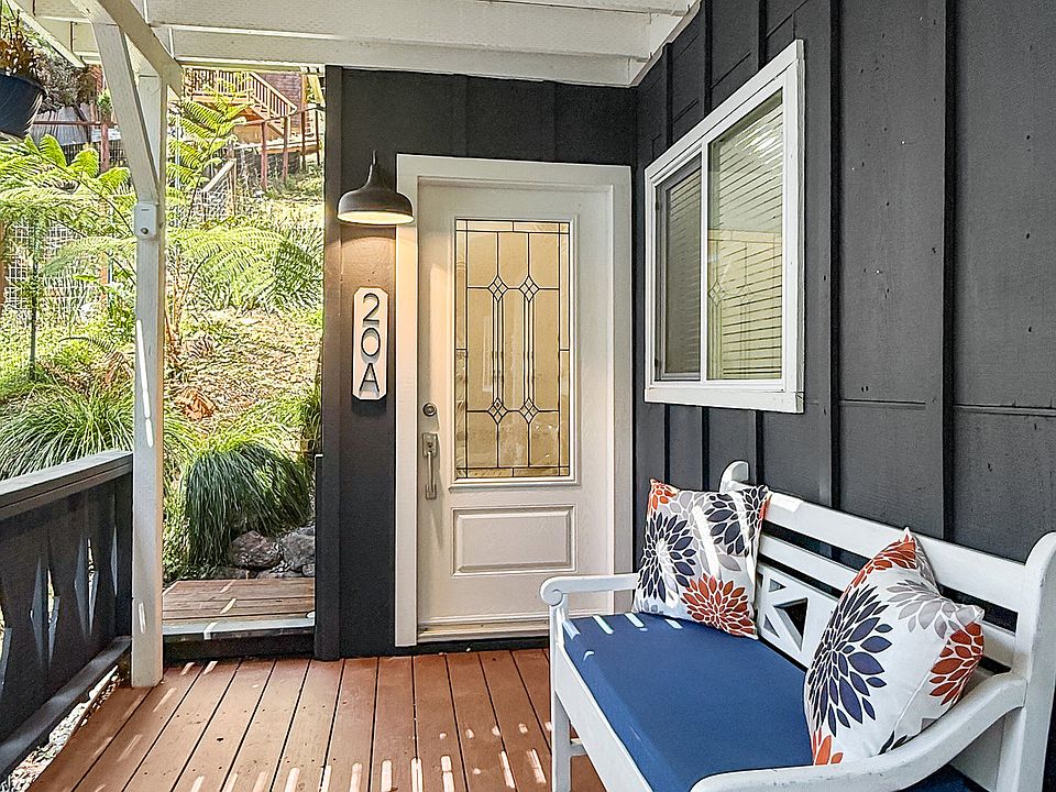 front door on entry deck.