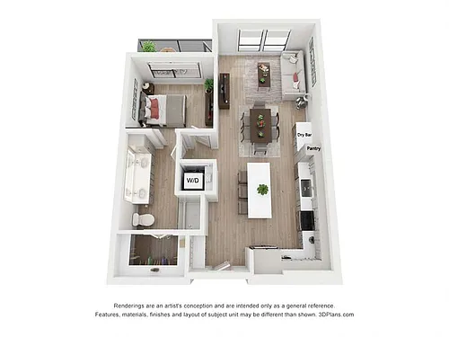 Floor plan 1-D