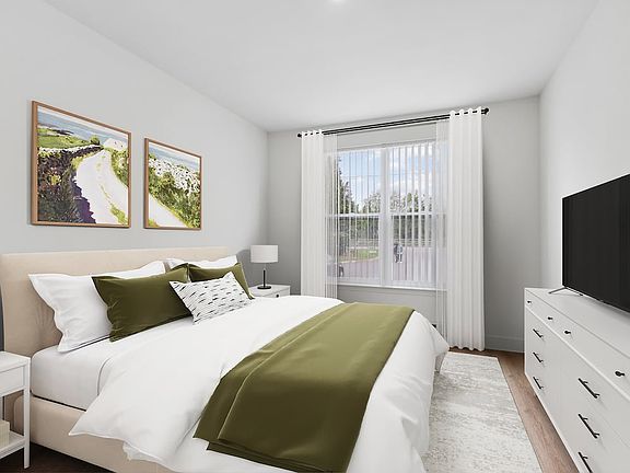 Renovated Package I bedroom with hard surface flooring