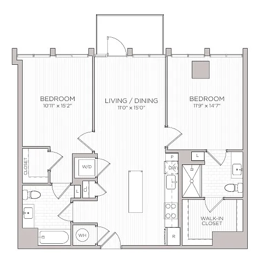 Floor plan B3 2B
