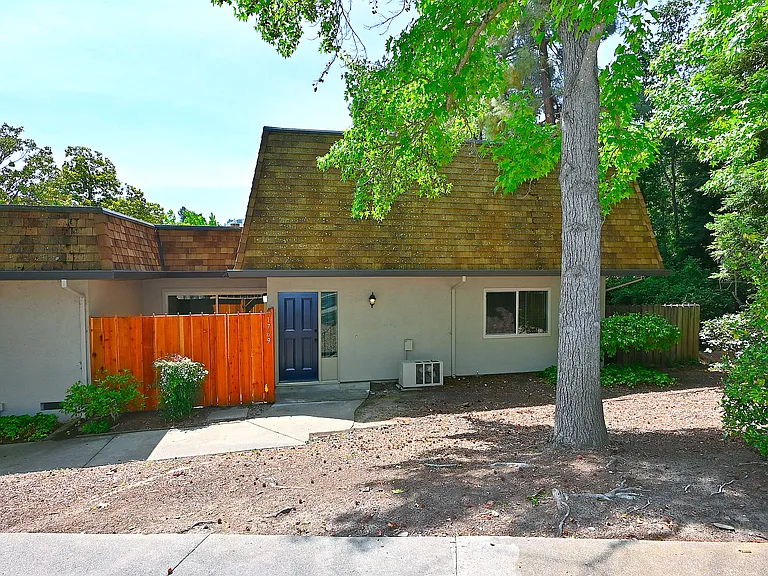 Front Door Entrance and fenced front patio