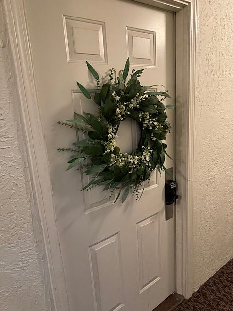 Welcome home - entry door with new keypad lock