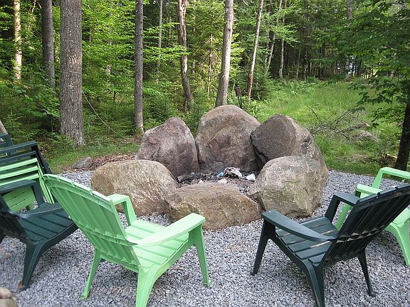 Adirondack style firepit