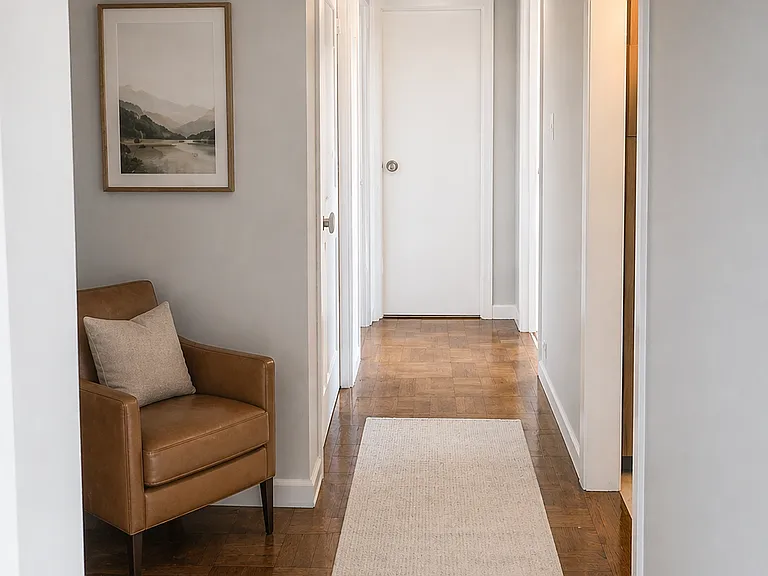 More closet space along the hallway.