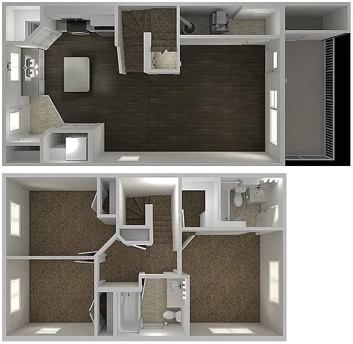 Floor plan 3 bedrooms 2 bathrooms