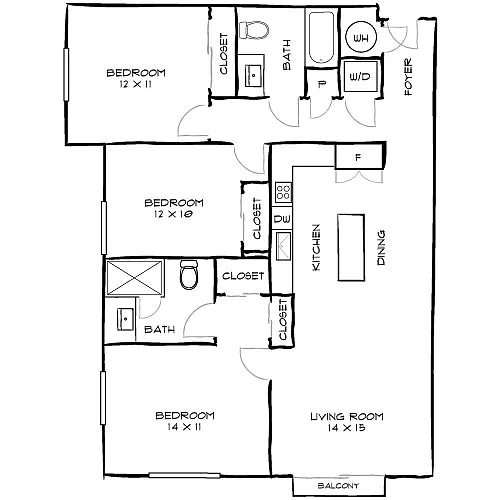Floor plan Design 3A