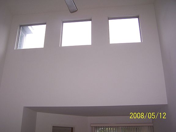 Living Room extra windows in ceiling line