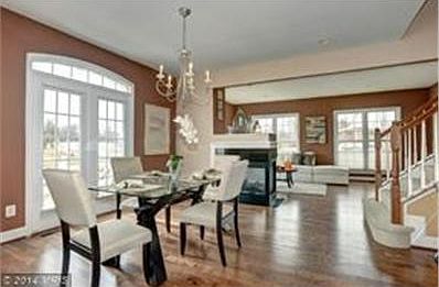 Main Level Open Floor Plan with Gas Log Fireplace