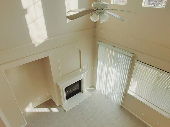 View of family room from upstairs balcony