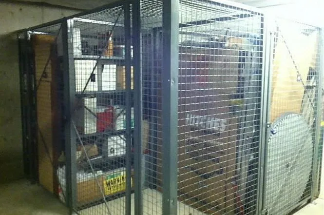 Caged storage area