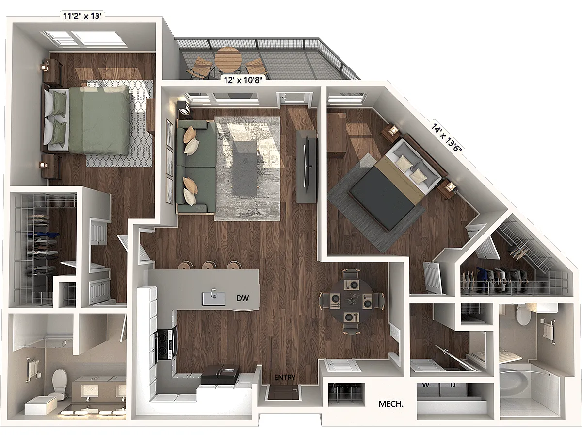 Floor plan B3 - Finish Package 2