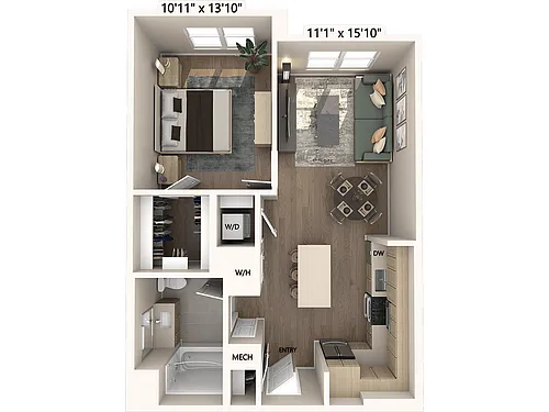 Floor plan A13m1-Base