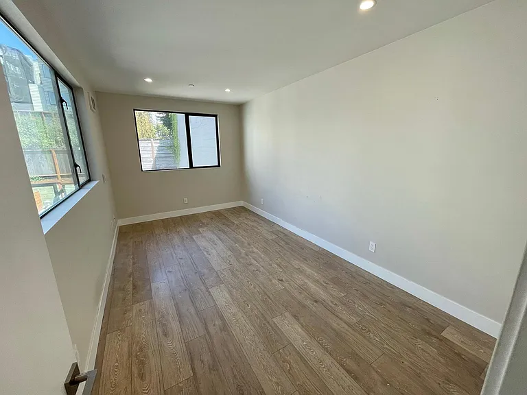 Rear bedroom facing deck
