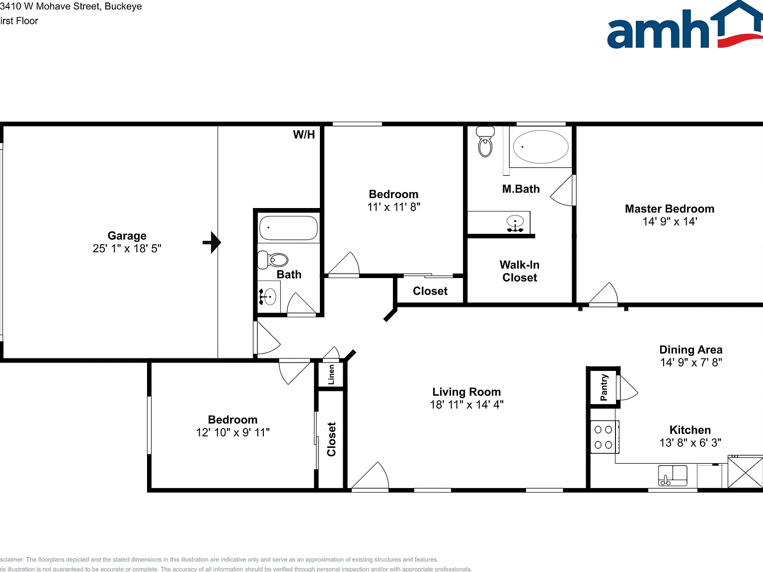 3 bed, 2.0 bath, 1298 sqft, $1,745 — Photo 2